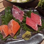海鮮居酒屋 魚政 - 季節の旬彩お造り三種盛り