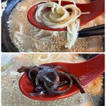 水城らあ麺 - 上 麺がホグれてない
下 上質な木耳