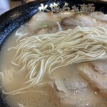水城らあ麺 - バリカタの細麺は少なめ