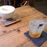 チャイカフェ - 酵素ドリンク(梅)と煎茶ラテ