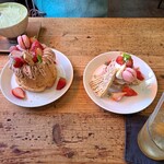 チャイカフェ - 桜しふぉんと桜もんぶらんショートブレッド