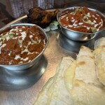 ヒマラヤン インド ネパール料理 - 激辛バターチキンとシーフードカレー