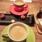 pas à pas... - お茶菓子の小さなサブレ　生キャラメル　シューラスクとコーヒー