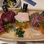 牛タン 馬刺し 特選和牛 ぶれゑめん - 鮮馬５種盛り合わせ