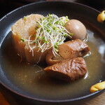 おじさんと日本酒 - 酒粕おでん3種盛り