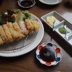 おじさんと日本酒 - 芳寿豚ロースとんかつ