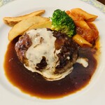 味楽亭 - 料理写真:Cランチのハンバーグ