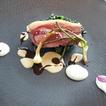 ポエシア - 熊本産野生猪　モリュ茸とマルサラ・マディラワインソース　ニンニクとユリ根のピューレ添え