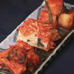 青山まんぷく - ３種のｷﾑﾁの盛り合わせ