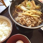 すき家 - すき焼き鍋！600円！！
            