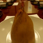 渡風亭 - 二月：お造り（筍皮盛り）