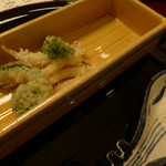 渡風亭 - 二月：油物（白魚化粧揚げ）