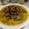 草山夜未眠景觀餐廳 - 料理写真:牛肉のカレー味の唐辛子煮込み、これ本当に辛かったです。