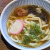 いけや食堂 - 梅昆布うどん（子供仕様のぬるめ）