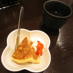 粥屋 - デザートのホットケーキ