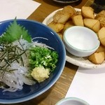 和食処やまと - 白魚、新じゃが揚げ