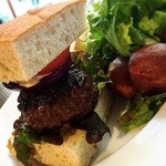 麹町カフェ - ビーフハンバーガー
