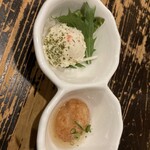 五十八 - 前菜 煙燻馬鈴薯沙拉與蟹肉丸