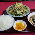 忠豊 - 野菜炒め定食 840円