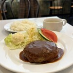 横浜第二合同庁舎　喫茶室  - ハンバーグセット(ライス、スープ付)