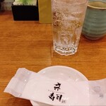 京寿司 - 芋焼酎ソーダ割り