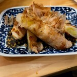 炉端とおでん 呼炉凪来 - ねぎ豚バラ巻き焼