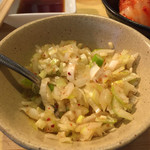 炭火焼肉ホルモン 徳臓 - 2015.2. ネギ塩タンの薬味