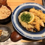 天然大海老天丼 自家製おうどん 白狐 - 料理写真: