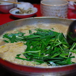 Taiwan Yakuzen Ryouri Aoba - 〆のラーメン。細麺で美味い。