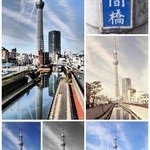 竹末東京Premium - 店近く、十間橋他からの東京スカイツリー其々