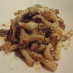 フィオッキ - 2014/12　ランチAコースのメイン（ズッパ又はパスタ）で、私がチョイスした、本日の季節のパスタ料理より「ピーチ（もちっとしたセミロング手打ちパスタ）葦とラグーボロニェ−ゼで」