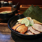 麺者すぐれ - 2015年2月再訪：つけ麺すぐれ 全部のせ☆