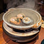 えびす鯛 - お通し（選べる土鍋蒸し）
