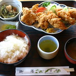 レストランすわ - 唐揚げ定食　1,000円　普通盛り　勿論お替り自由