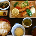 レストランすわ - エビフライ定食　1,250円　普通盛り　勿論お替り自由