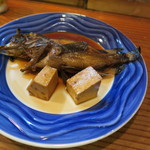 しま膳 - ’15.02.12（木）　18:30　ミーバイ魚煮付け・・ハタの仲間・・豆腐は島豆腐！！