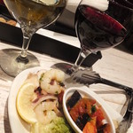 ピッツェリア　イルソーレ　天サン - 本日の前菜７種盛り合わせ：1290円(’15.01月)