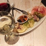 ピッツェリア　イルソーレ　天サン - 本日の前菜７種盛り合わせ：1290円(’15.01月)