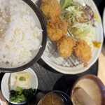 お魚処 うおとも - ホタテフライ　大盛セット