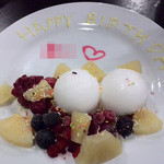 大阪串揚 一 柏西口店 - 誕生日サービスのデザートアップ