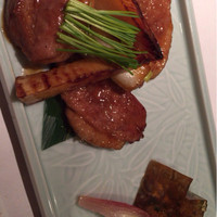 お料理なかき - 鴨肉とタケノコの甘辛醤油
                  