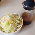 珈琲 あるむ - ミニサラダには和風ドレッシング
