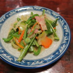 しま膳 - ’15.02.13（金）　17:30　オオタニワタリの炒め物（600円）