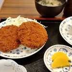 まるけん食堂 - メンチカツ定食
