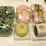 加賀藩御用菓子司 森八 - 自宅用、桜もなか・ふくさ・栗の和菓子