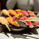 黃金出汁涮涮鍋與江戶前壽司 肉之Asatsu 梅田御初天神店 - 