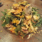 ビストロ ブルー - 春菊とマッシュルームのサラダだよ