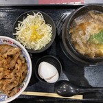 肉問屋 肉丸商店 - 料理写真:肉丸セット(牛カルビ中+肉すい) ¥1,480円
