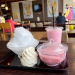お食事処 えびす - ドリンク写真:☆【かき氷】〖いちごミルク〗(750えん)☻トッピング・ソフト(200えん)☆フローズン】いちごミルク(580えん)✨.ﾟ･*..☆.｡.:*✨.☆.｡.:. *:ﾟ
.
