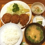 とんかつ　きらく - ヒレカツ定食★柔らかくて美味しい〜*\(^o^)/*